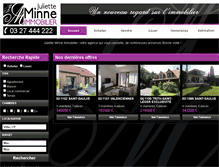 Tablet Screenshot of jm-immobilier-valenciennes.com